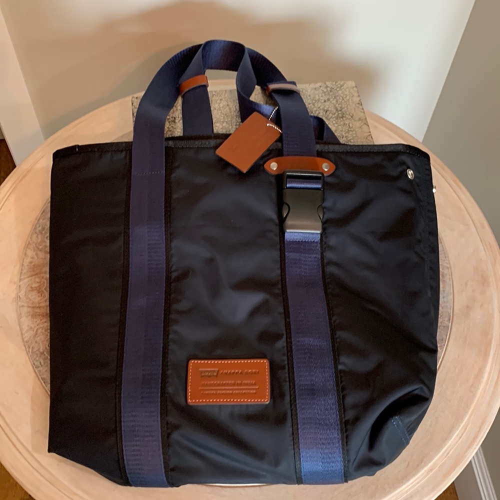 Stylish Black and Blue Tote Bag